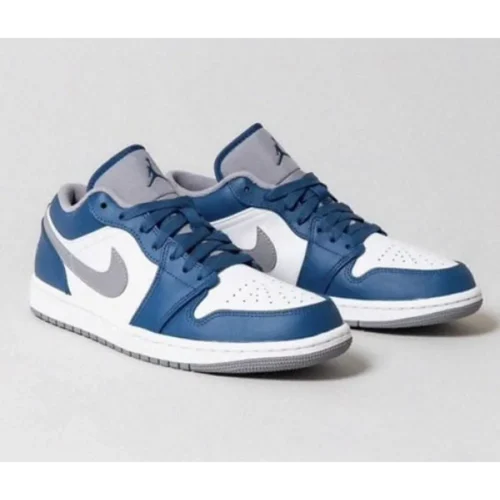 Jordan 1 Low True Blue Men Shoes (FT481)