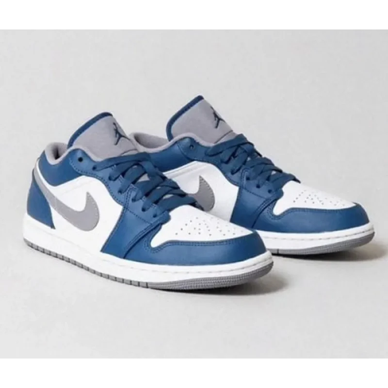 Jordan 1 Low True Blue Men Shoes (FT481)