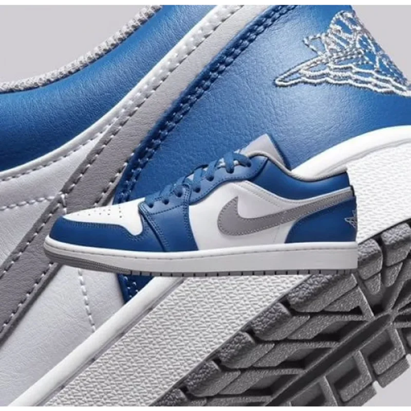 Jordan 1 Low True Blue Men Shoes (FT481)