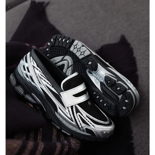 New Balance 1906l Silver Metallic Black Shoes For Men (LAB580)