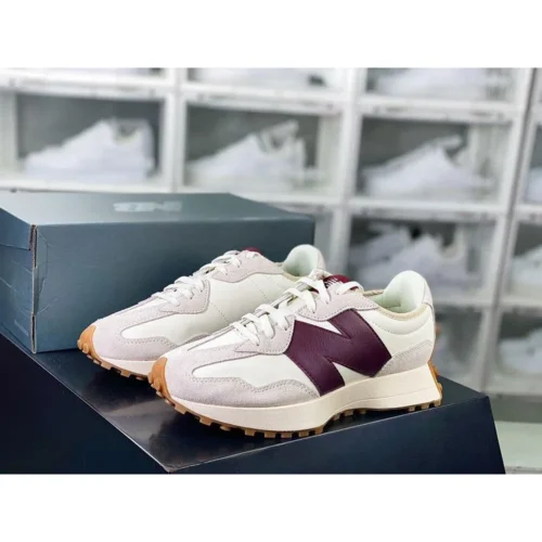 New Balance 327 Moonbeam Classic Burgundy Shoes For Men (LAB1285)