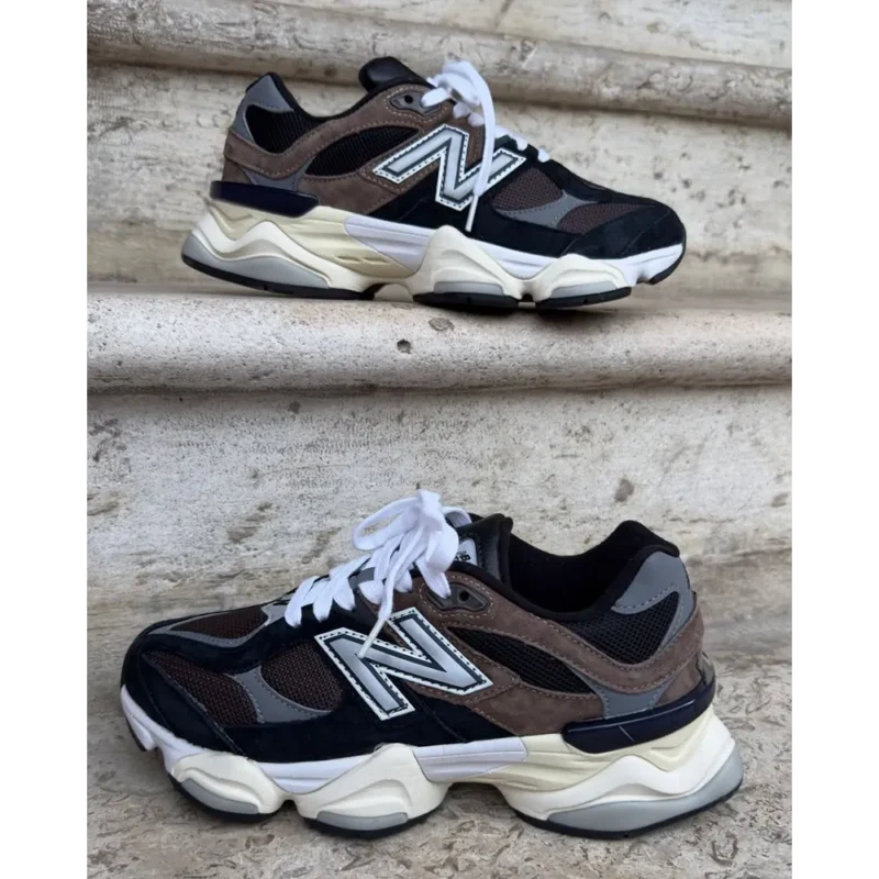 *New Balance 9060 Dark Brown Shoes For Men (LAZ439)