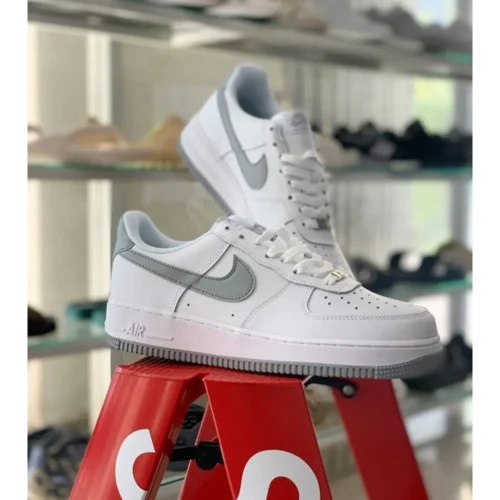 Nike Air Force 1 07 Light Smoke Grey Men Shoes (FT691)