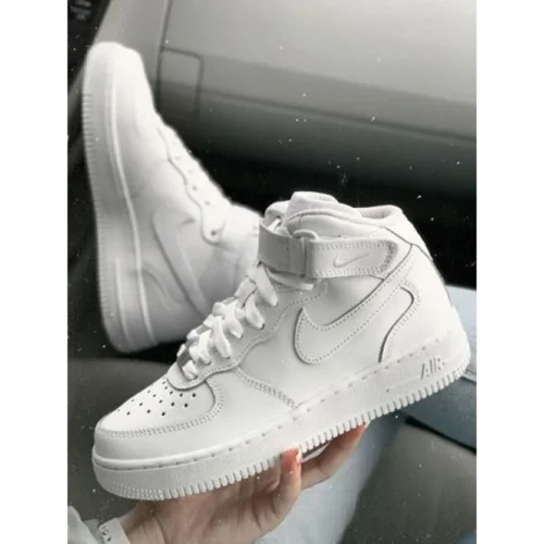 Nike Air Force 1 Mid Long Leather Shoes For Men (SF58)