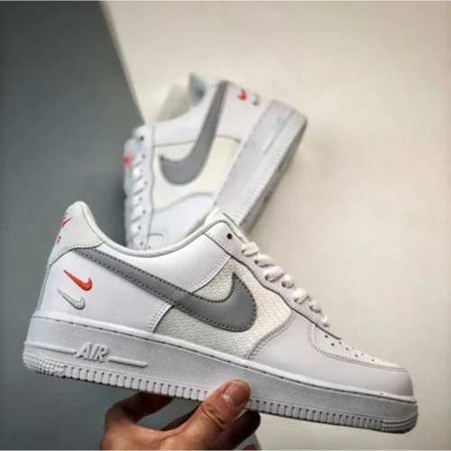 Nike Air Force 1 White Double Swoosh Shoes For Men (BSF159)