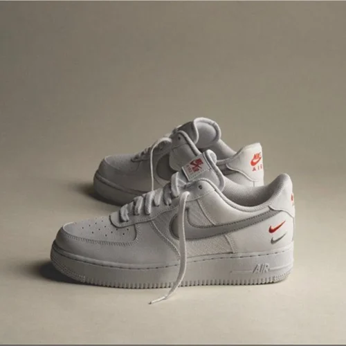Nike Air Force 1 White Double Swoosh Shoes For Men (BSF159)
