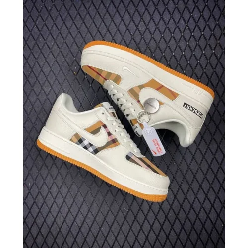 Nike Air Force 1 X Burberry London Shoes For Men (SZ39)