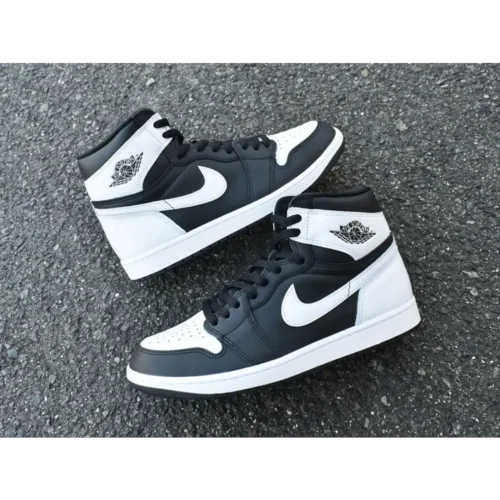 Nike Air Jordan 1 High Og Black White Shoes For Men (BOT54)