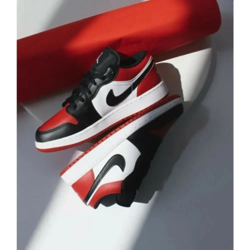 Nike Air Jordan 1 Low Bred Toe Men Shoes (FT551)