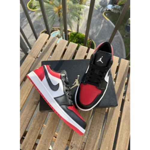 Nike Air Jordan 1 Low Bred Toe Shoes For Men (HS231)