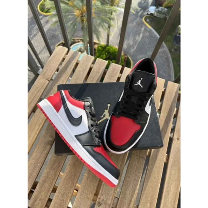 Nike Air Jordan 1 Low Bred Toe Shoes For Men (HS231)