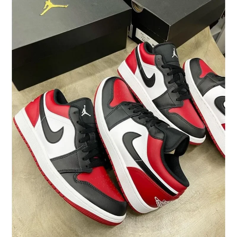 Nike Air Jordan 1 Low Bred Toe Shoes For Men (SL444)