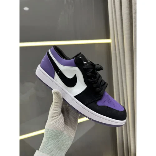 Nike Air Jordan 1 Low Court Purple Shoes For Men (LAB335)