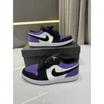 Nike Air Jordan 1 Low Court Purple Shoes For Men (LAB335)