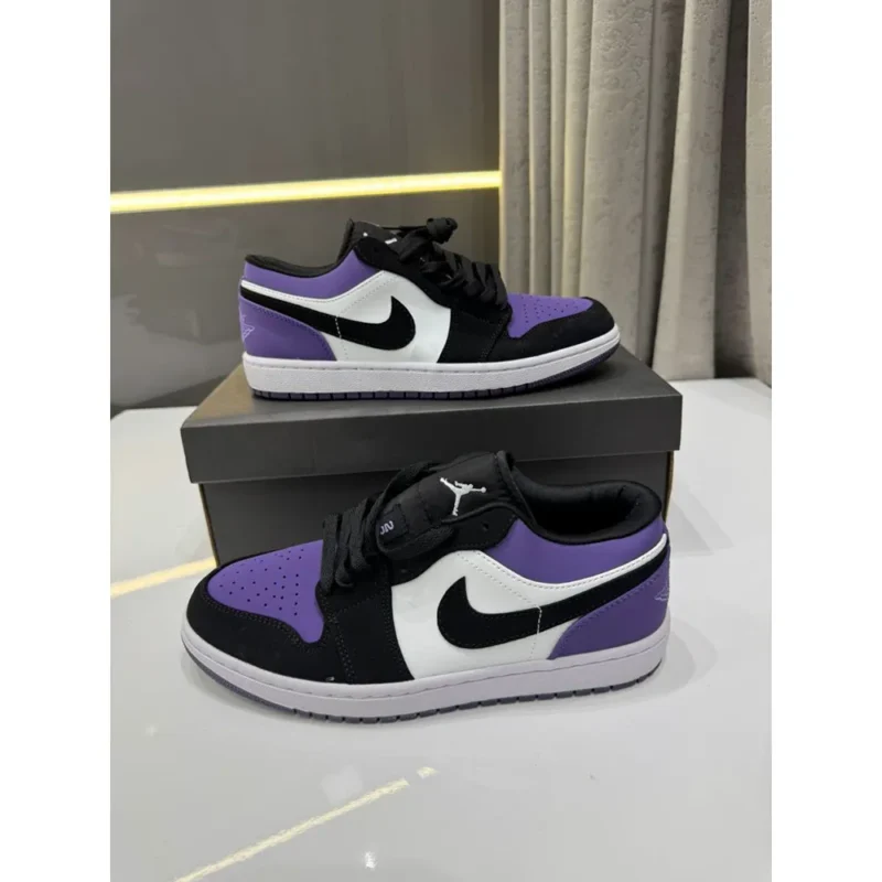Nike Air Jordan 1 Low Court Purple Shoes For Men (LAB335)