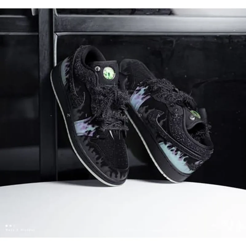 Nike Air Jordan 1 Low Halloween Shoes For Men (SZ98)