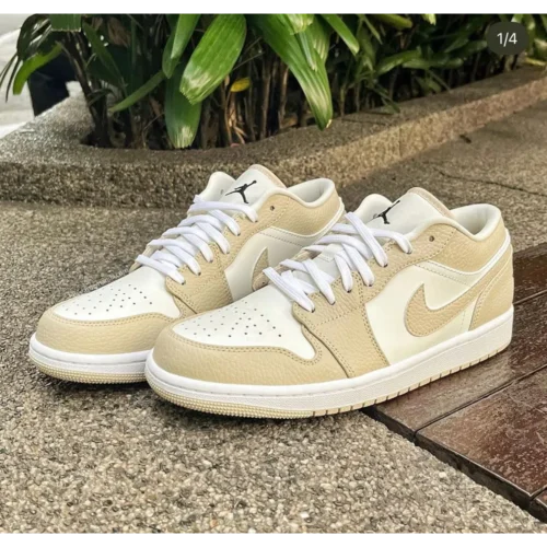 Nike Air Jordan 1 Low SE Sail Rattan University Red For Men (LAB696)