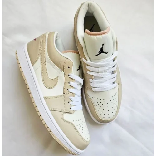 Nike Air Jordan 1 Low SE Sail Rattan University Red For Men (LAB696)