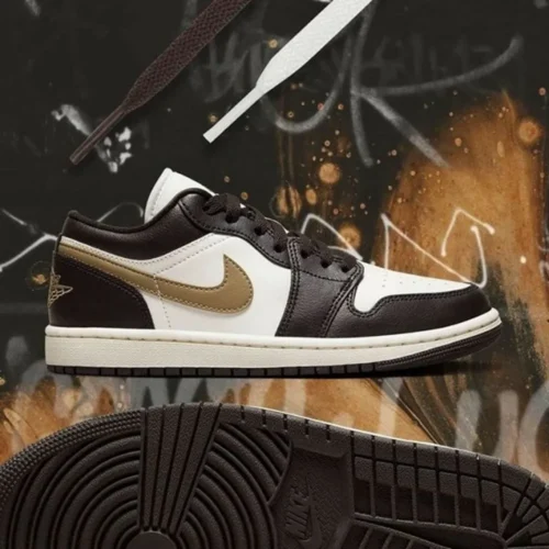 Nike Air Jordan 1 Low Shoes Shadow Brown Men Shoes (FT504)