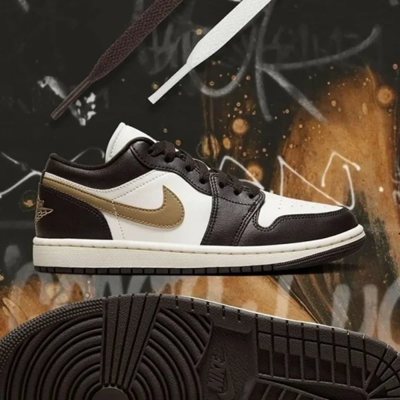 Nike Air Jordan 1 Low Shoes Shadow Brown Men Shoes (FT504)