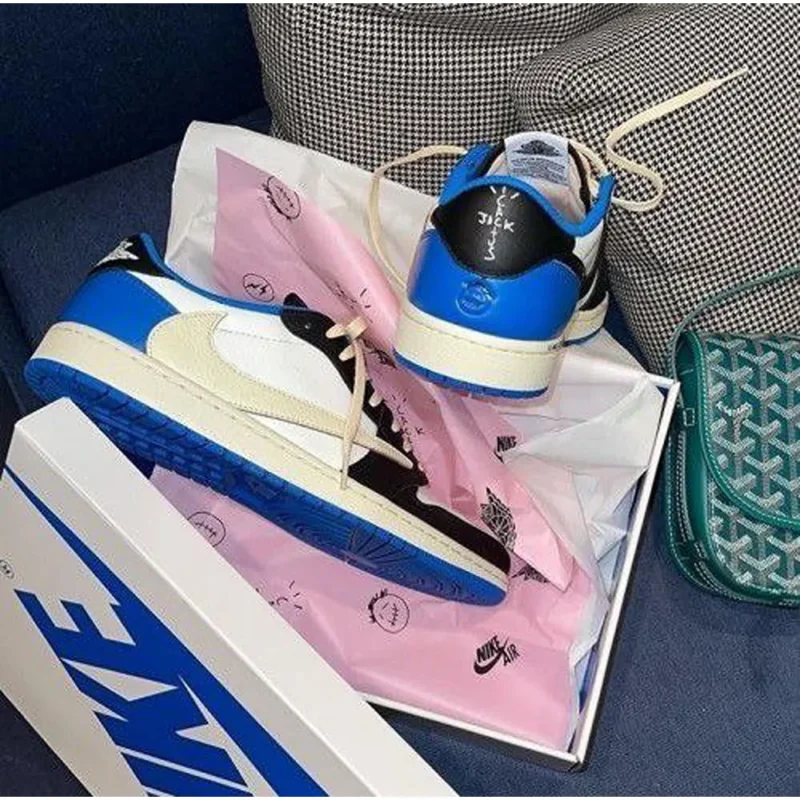 Nike Air Jordan 1 Low Travis Scott Shoes For Men (BOT67)