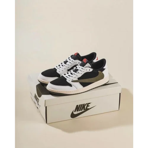 Nike Air Jordan 1 Low x Travis Scott Olive Green for Men’s Shoes (BSF504)