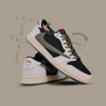 Nike Air Jordan 1 Low X Travis Scott Olive Shoes For Men (BOT112)