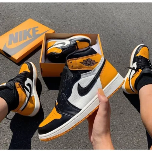 Nike Air Jordan 1 Taxi Shoes For Men (SZ30)