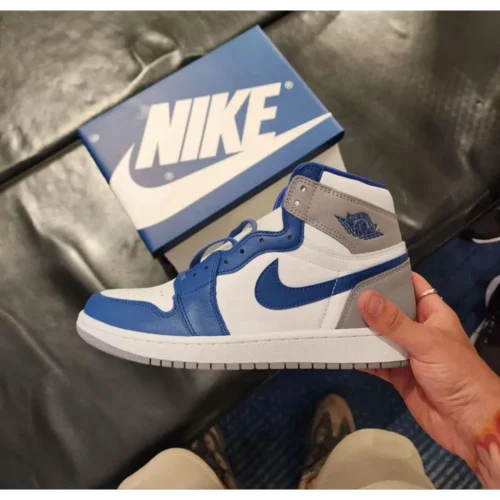 Nike Air Jordan 1 True Blue Semi UA Shoes For Men (BOT53)