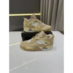 Nike Air Jordan 4 Off White Sail Shoes For Men (LAB445)