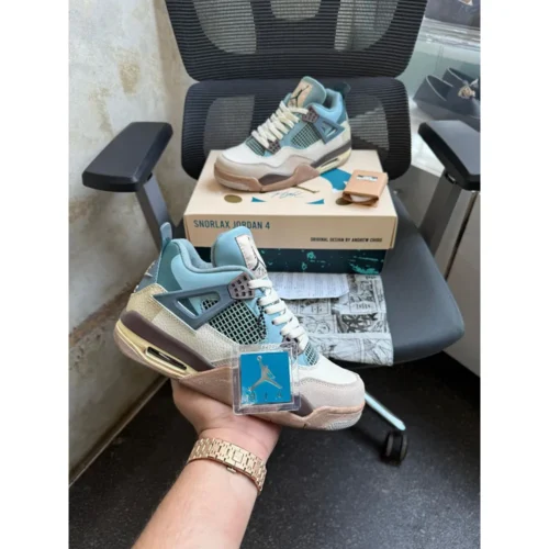 Nike Air Jordan 4 Snorlax Shoes For Men (LAB337)