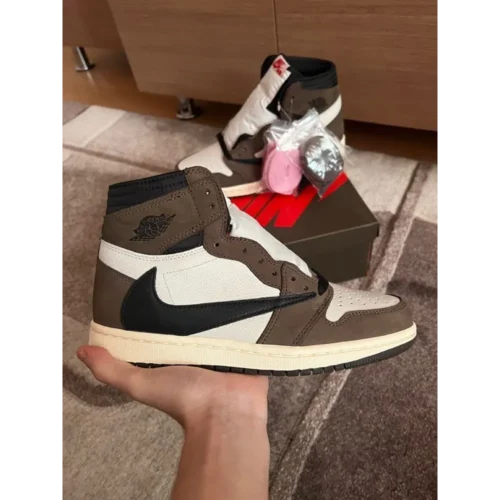 Nike Air Jordan Retro 1 High Travis Scott Shoes For Men (BOT512)