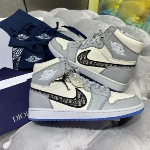 Nike Air Jordan Retro 1 High X Dior Shoes For Men (BOT96)