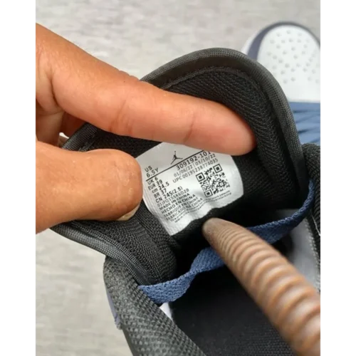 Nike Air Jordan Retro 1 Low Dark Navy White Shoes For Men (HS96)