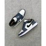 Nike Air Jordan Retro 1 Low Dark Navy White Shoes For Men (HS96)