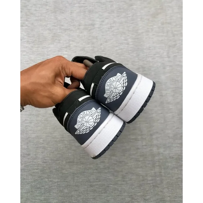 Nike Air Jordan Retro 1 Low Dark Navy White Shoes For Men (HS96)