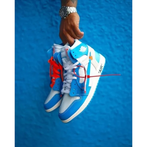 Nike Air Jordan Retro 1 Off White UNC Blue Shoes For Men (HS24)