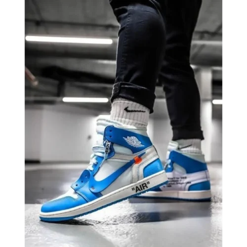 Nike Air Jordan Retro 1 Of_f-White UNC Men Shoes (FT643)