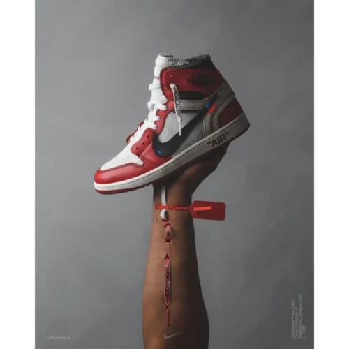 Nike Air Jordan Retro 1 X Off White Chicago Men Shoes (FT527)