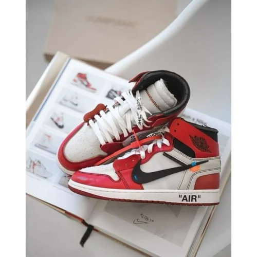 Nike Air Jordan Retro 1 X Off White Chicago Red Shoes For Men (BOT506)