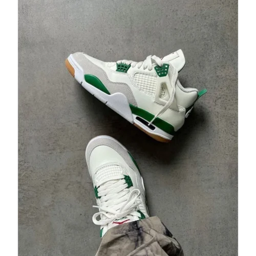 Nike Air Jordan Retro 4 Pine Green Shoes For Men (BOT517)