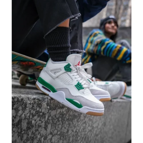 Nike Air Jordan Retro 4 Pine Green Shoes For Men (LAB325)