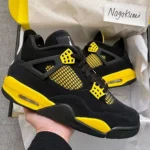 Nike Air Jordan Retro 4 Yellow Thunder Shoes For Men (LAB450)