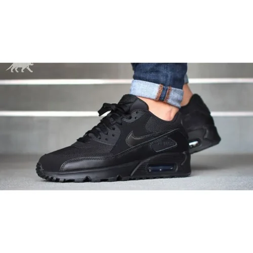 Nike Air Max 90 All Black Shoes For Men (LAB441)