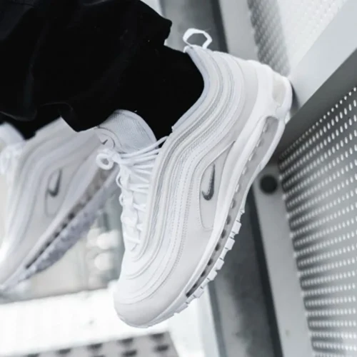 Nike Air Max 97 Full White Reflective Shoes For Men (HS111)