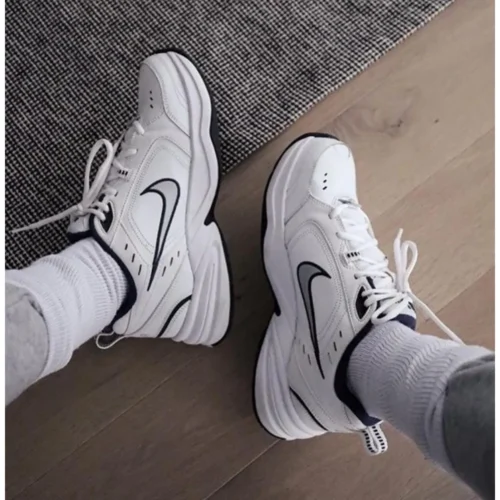 Nike Air Monarch Iv White Shoes For Men (SL425)