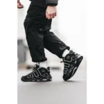 Nike Air More Uptempo Black White Shoes For Men (SW1097)