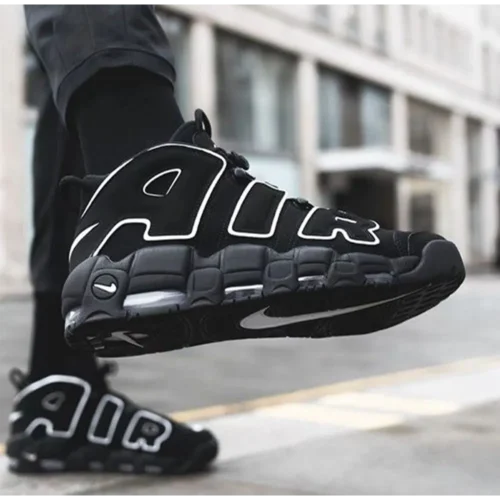 Nike AIR Uptempo black White For Men (SF06)