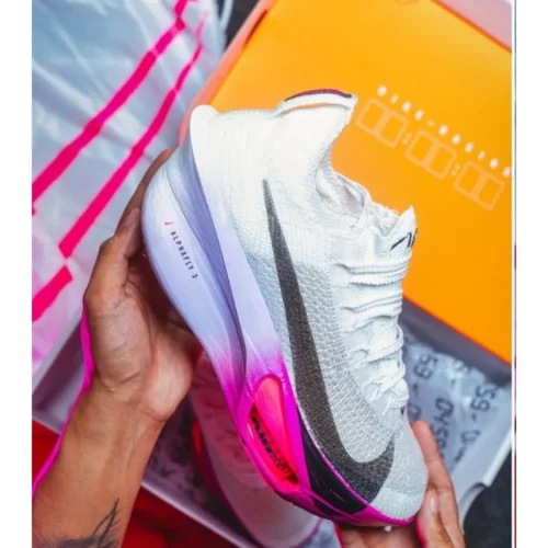 Nike Air Zoom Alphafly 3 White Purple Men Shoes (FT663)