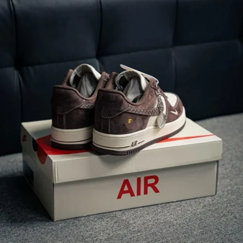 Nike Airforce 1 Beige Brown Men Shoes (FT581)
